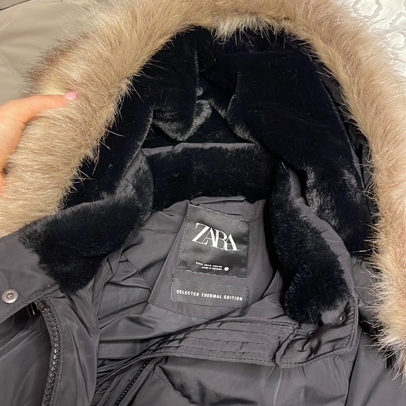 Zara Thermal Down Coat - Picture 7 of 11